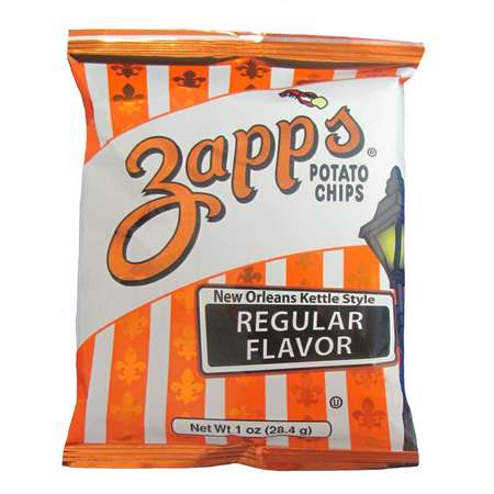 ZAPPS POTATO CHIPS Zapp's Potato Chips Regular Chips 1 oz. Bag, PK60 6105